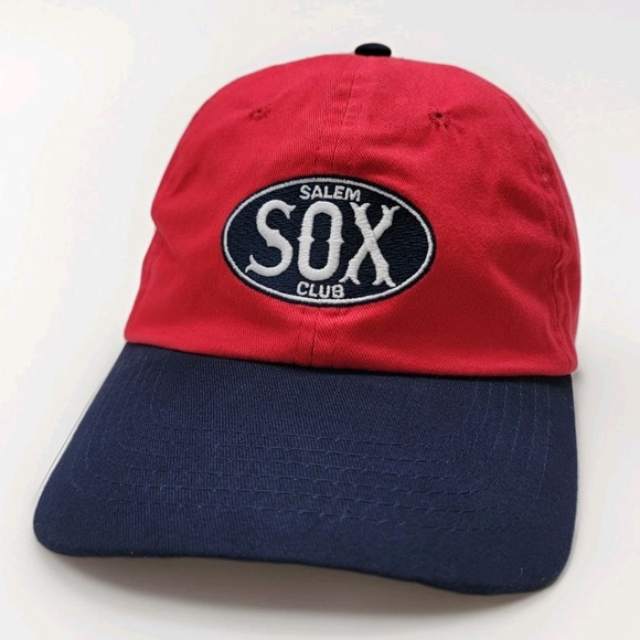 Salem Red Sox Club Hat Strapback MiLB‎ Baseball Cap Red White Blue Virginia - Picture 1 of 8